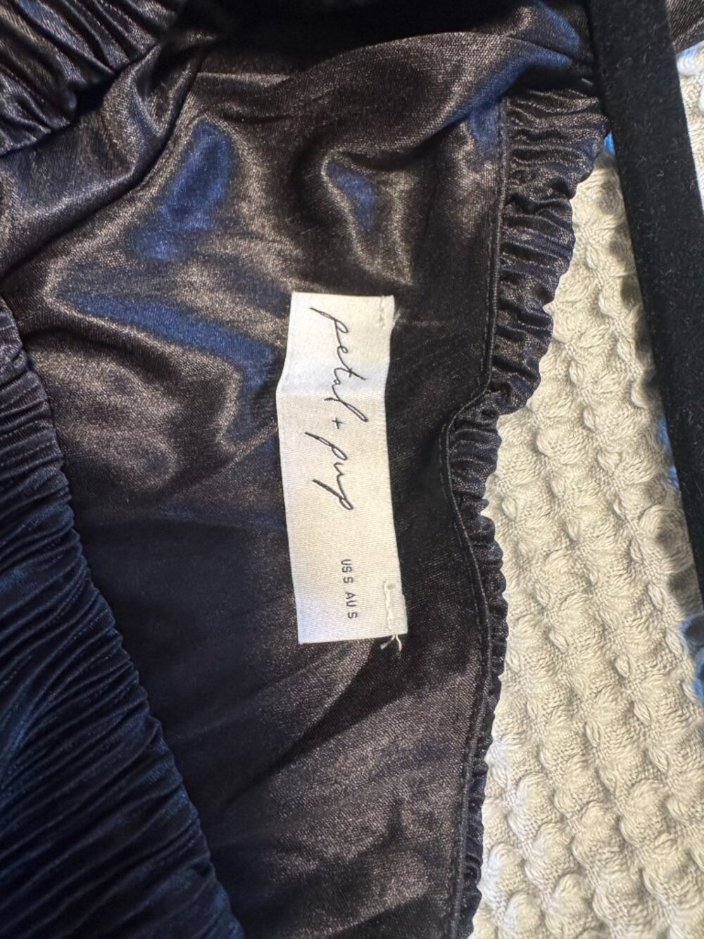 Pontee One Shoulder Pleated Midi Dress - Petal and Pup - NWOT - Picture 7 of 8
